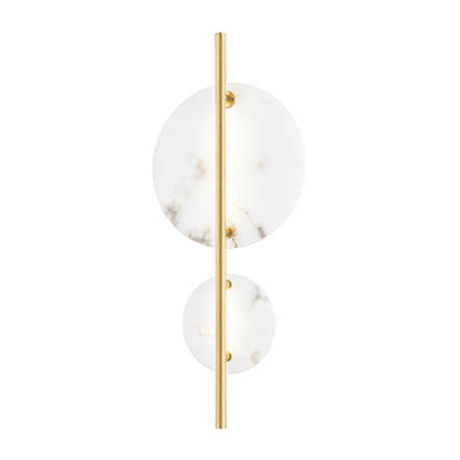 Hudson Valley Croft Wall Sconce Aged Brass