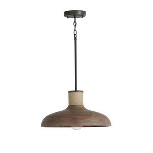 Capital Jacob Pendant Grey Wash and Iron Silk