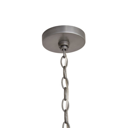 Capital Rainey 6-Light Pendant in Grey Wash and Antique Nickel