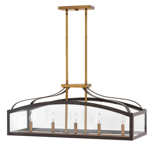Hinkley Clarendon Chandelier Bronze, Heirloom Brass