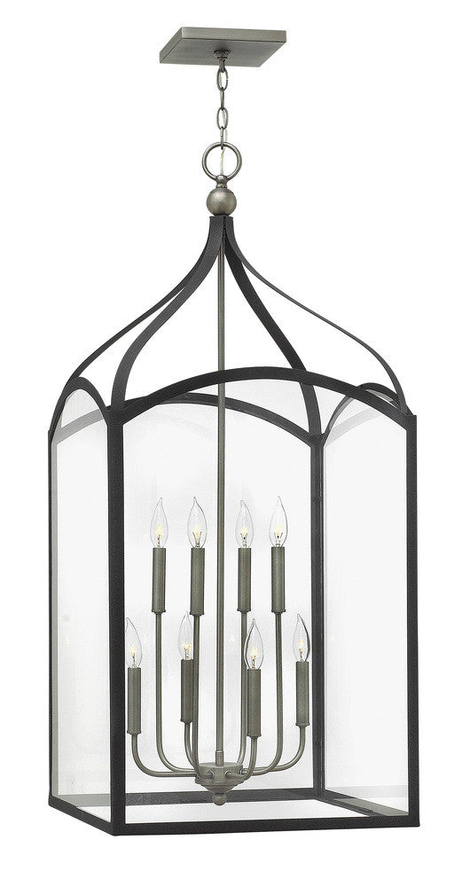 Hinkley Clarendon Foyer Hall Pendant Aged Zinc