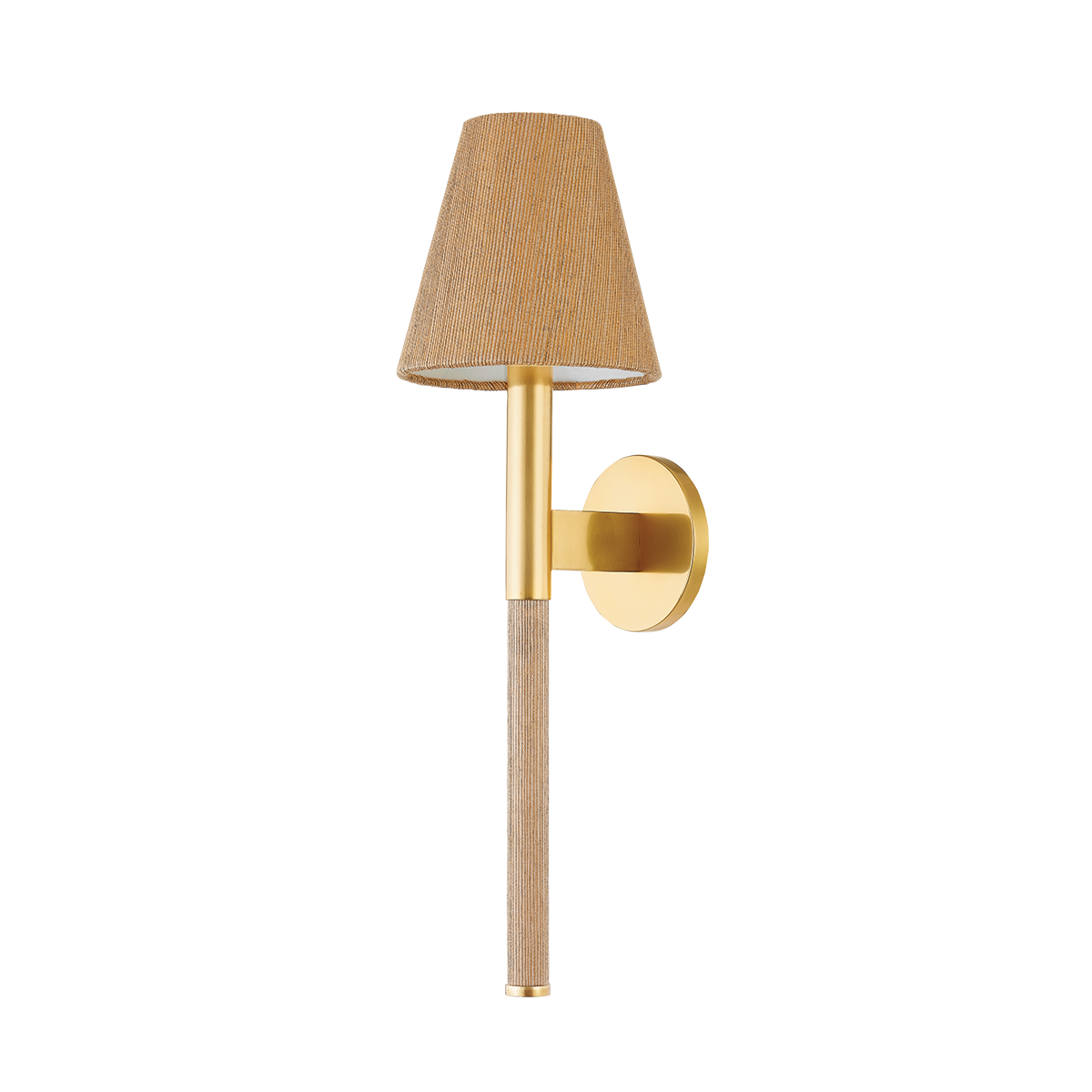 Hudson Valley Lindenwood Wall Sconce Aged Brass