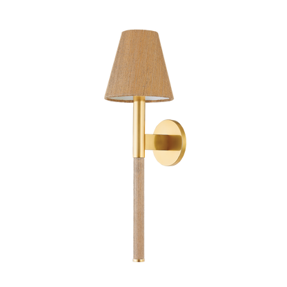 Hudson Valley Lindenwood Wall Sconce Aged Brass