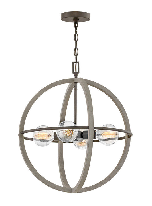 Hinkley Bodie Chandelier Dark Cement, Bronze