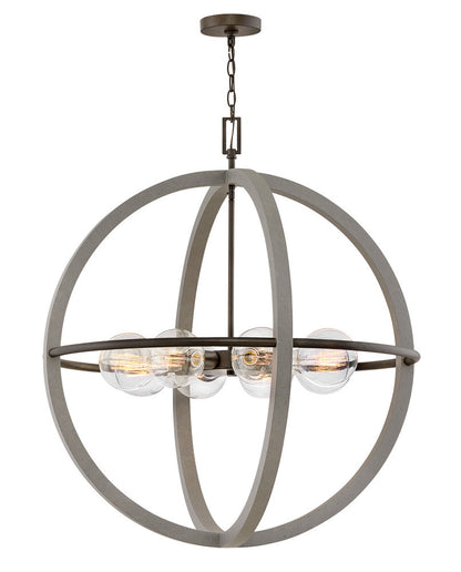 Hinkley Bodie Chandelier Dark Cement, Bronze