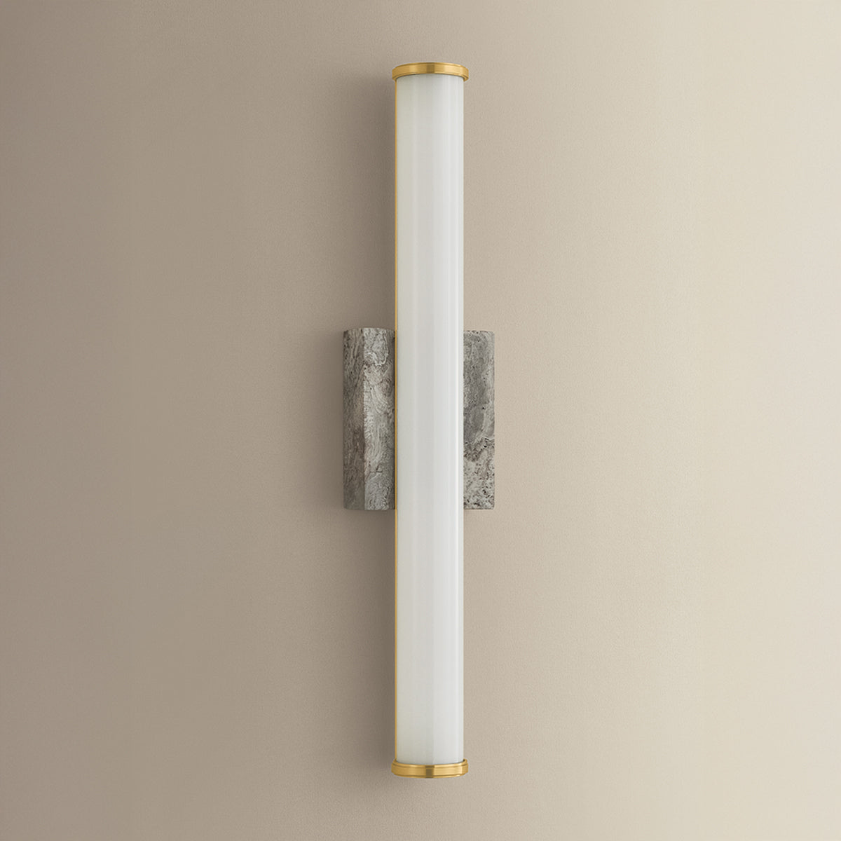 Hudson Valley Stony Point Wall Sconce Aged Brass detail view 1