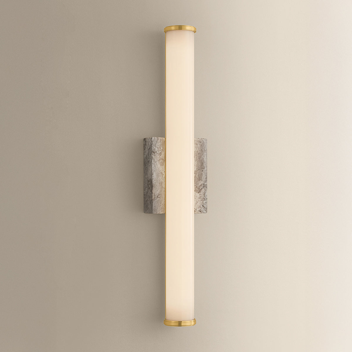 Hudson Valley Stony Point Wall Sconce Aged Brass detail view 3