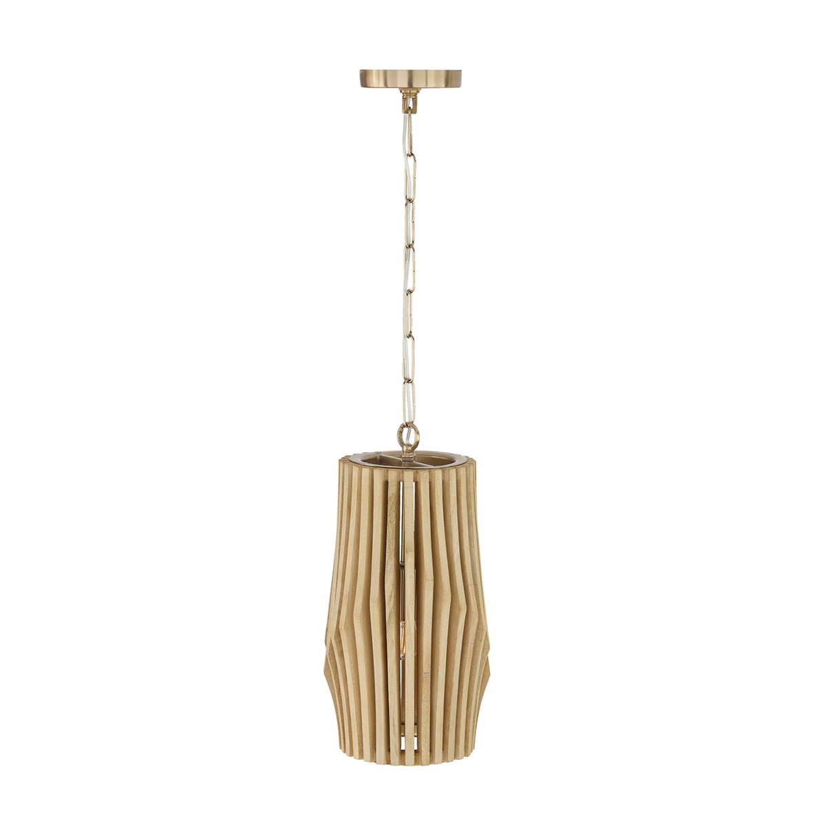 Capital Archer 1-Light Pendant in Light Wood and Matte Black