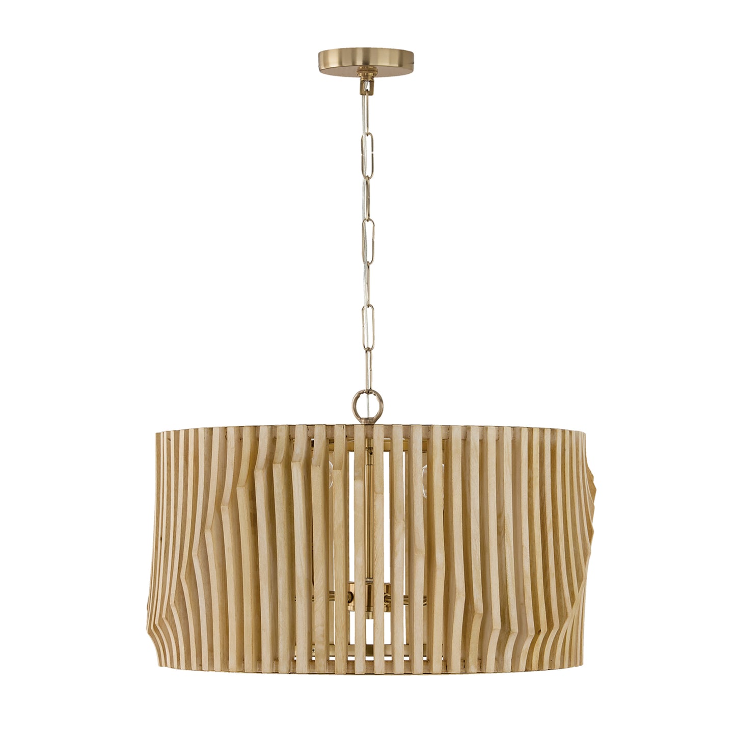Capital Archer 4-Light Pendant in Light Wood and Matte Black