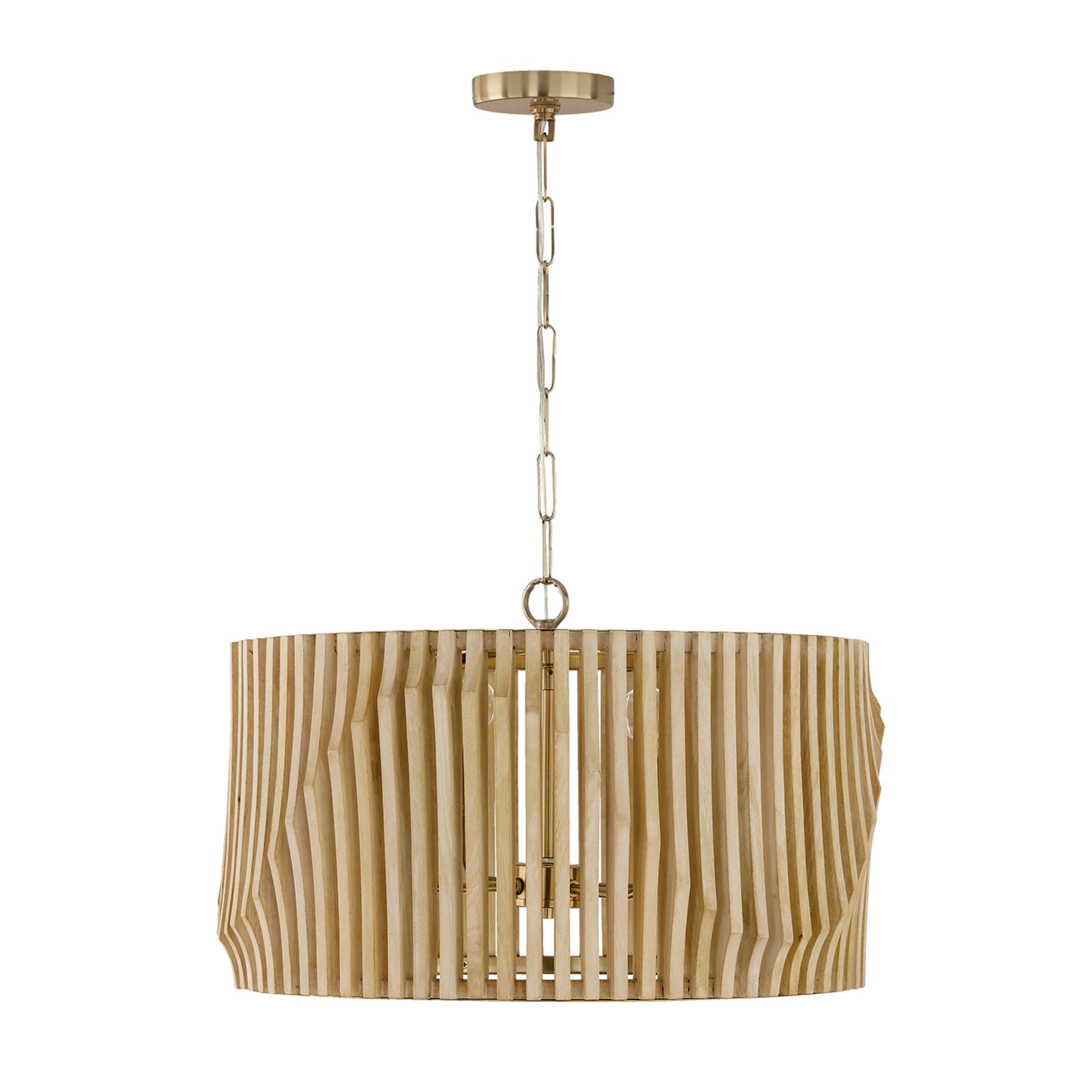 Capital Archer 4-Light Pendant in Light Wood and Matte Black