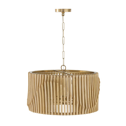 Capital Archer 4-Light Pendant in Light Wood and Matte Black