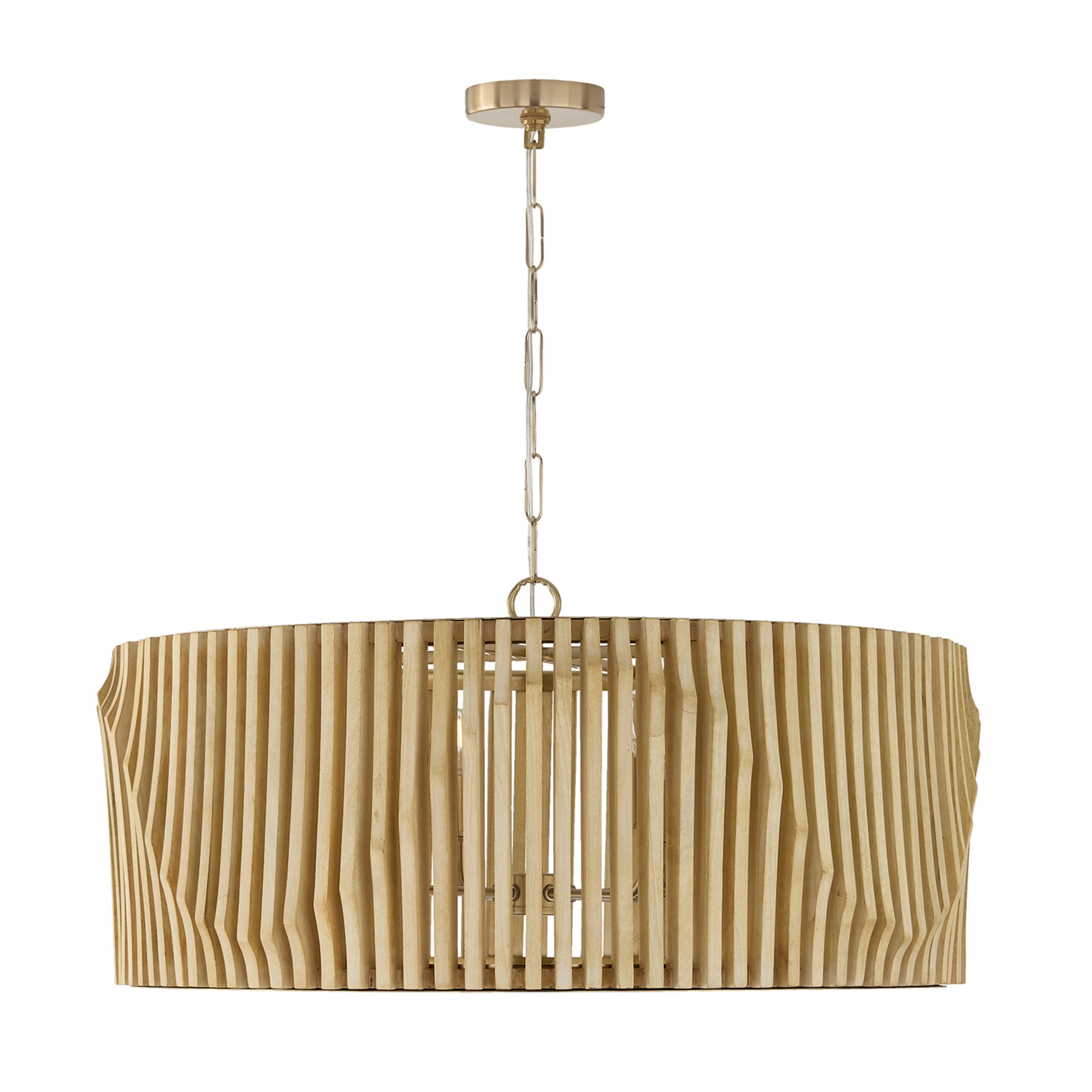Capital Archer 6-Light Pendant in Light Wood and Matte Black