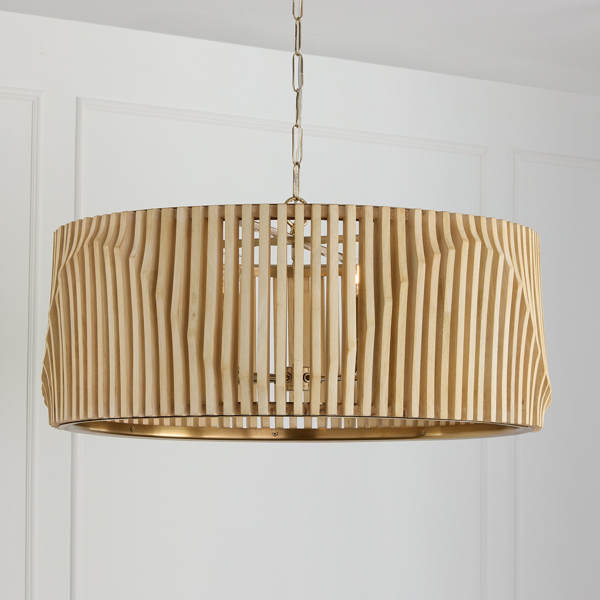 Capital Archer 6-Light Pendant in Light Wood and Matte Black