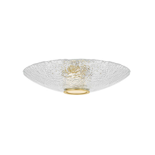 Hudson Valley New Haven Flush Mount Aged Brass