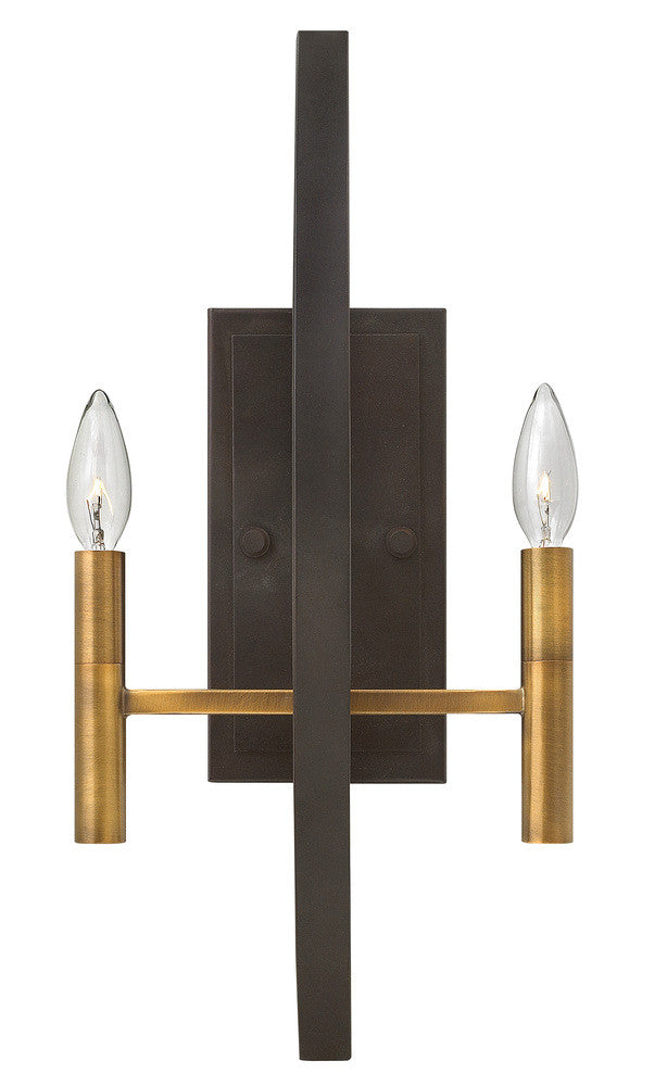 Hinkley Euclid Wall Sconce Bronze, Heirloom Brass