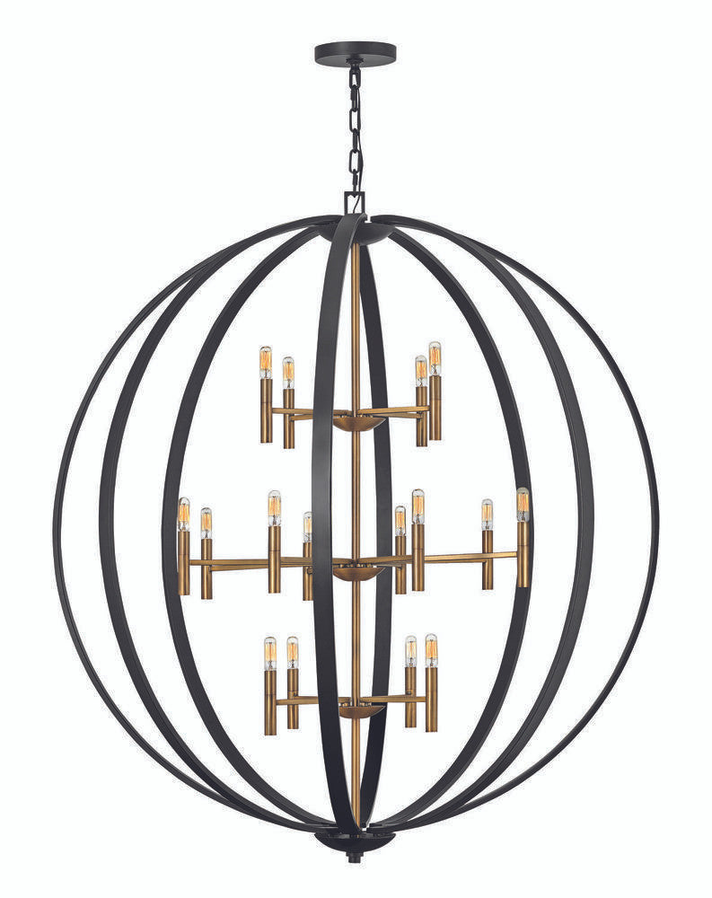Hinkley Euclid Candle Chandelier Bronze, Steel, Spanish Bronze