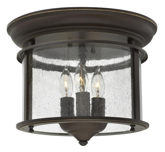 Hinkley Gentry Medium Flush Mount Bronze, Steel, Olde Bronze