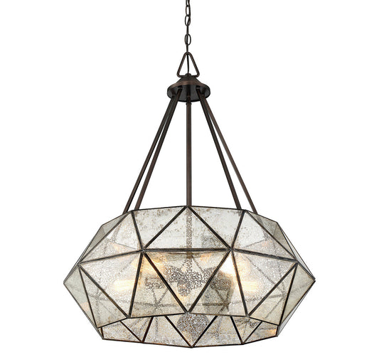 Savoy House Tartan 5-Light Pendant Oiled Burnished Bronze
