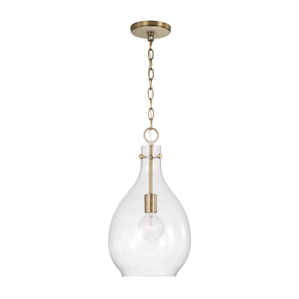 Capital Brentwood 1-Light Pendant - Aged Brass