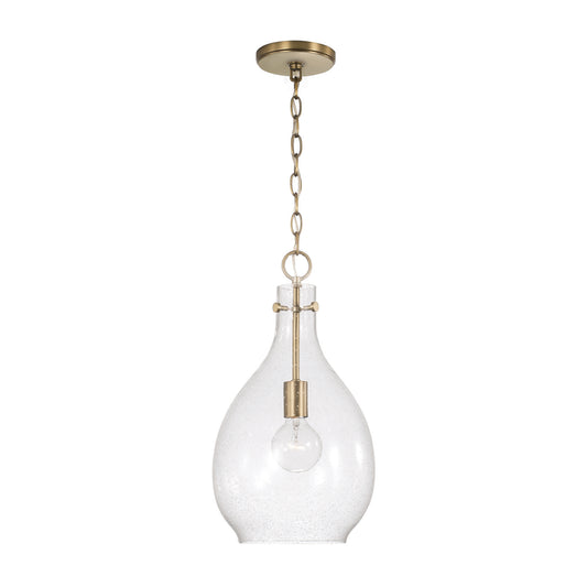 Capital Brentwood 1-Light Pendant - Aged Brass