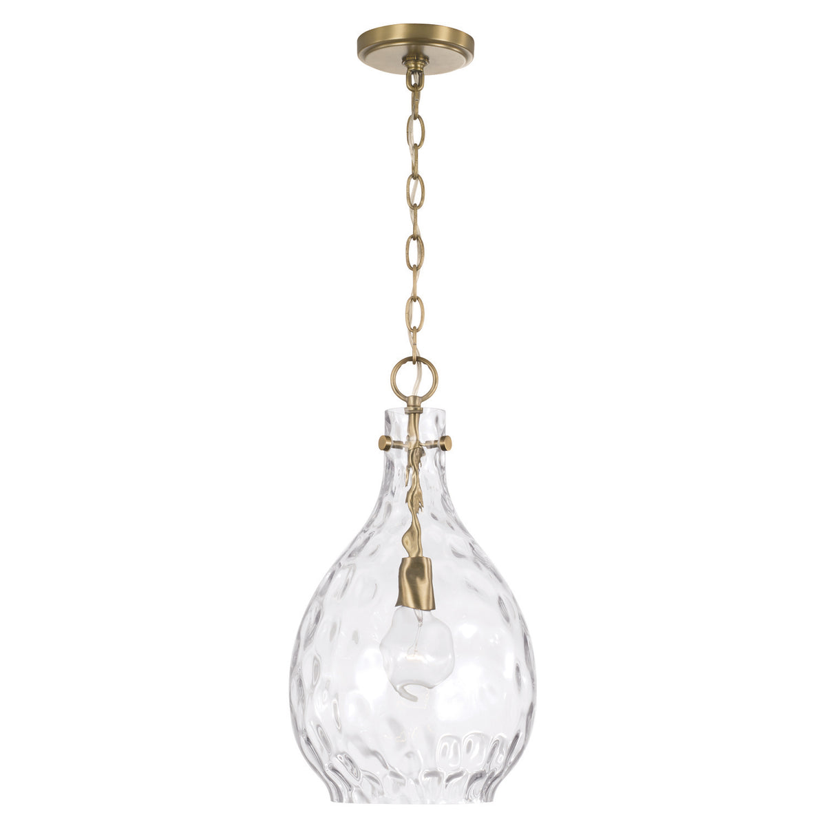 Capital Brentwood 1-Light Pendant - Aged Brass