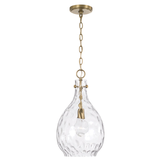 Capital Brentwood 1-Light Pendant - Aged Brass