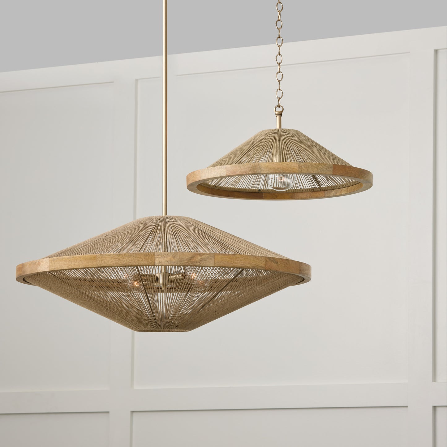 Capital Maya 4-Light Pendant in Matte Brass