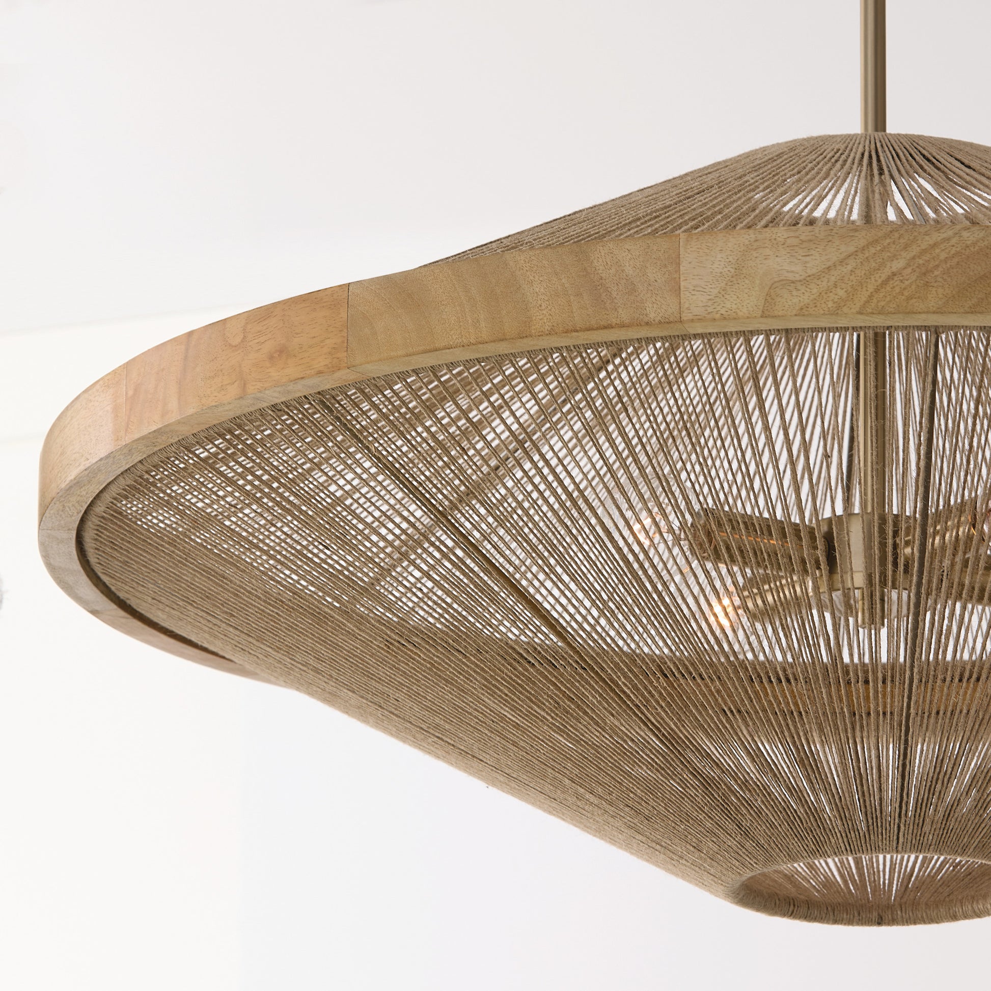 Capital Maya 4-Light Pendant in Matte Brass