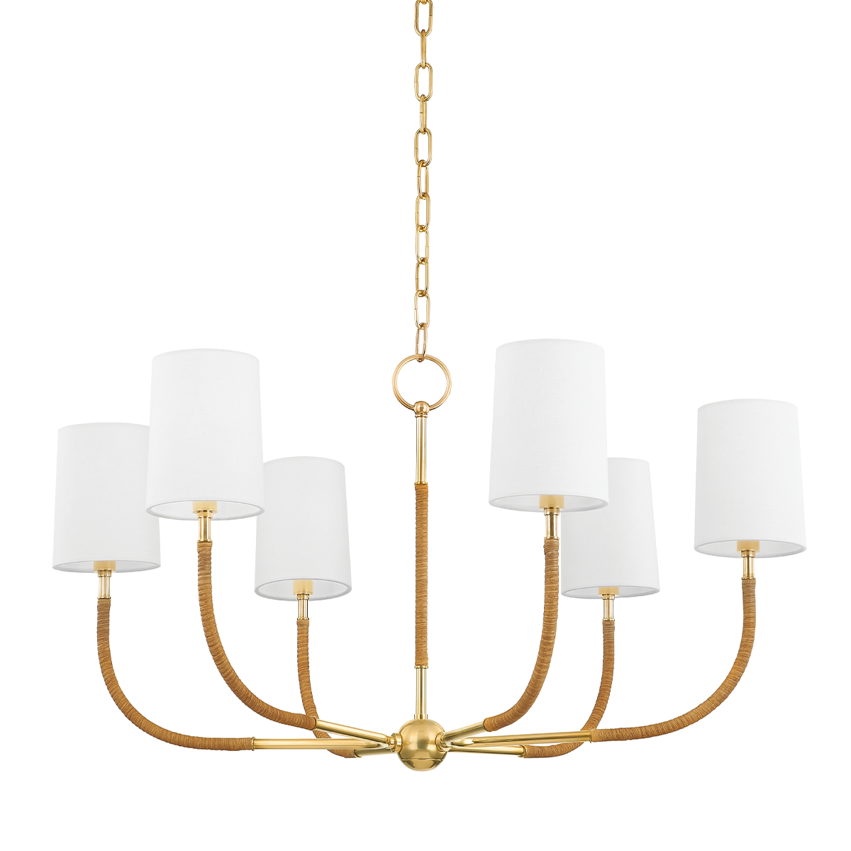 Hudson Valley Webson 6-Light Chandelier Aged Brass