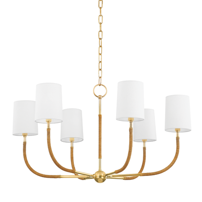 Hudson Valley Webson 6-Light Chandelier Aged Brass