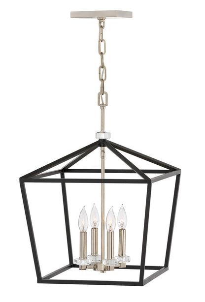 Hinkley Stinson Pendant Polished Nickel, Black