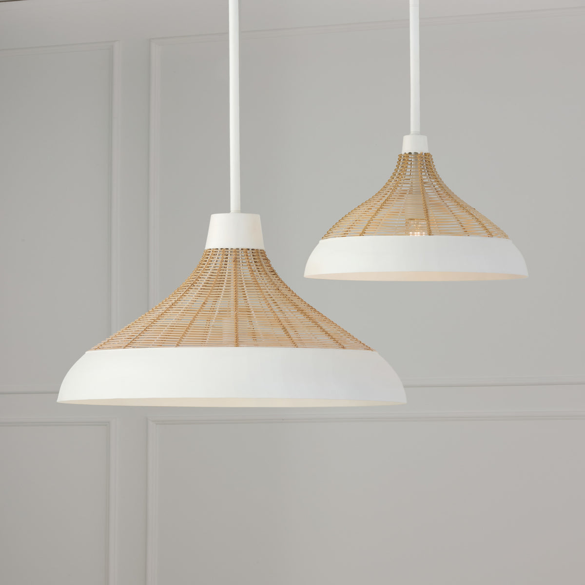Capital Kali Large Pendant in Matte White