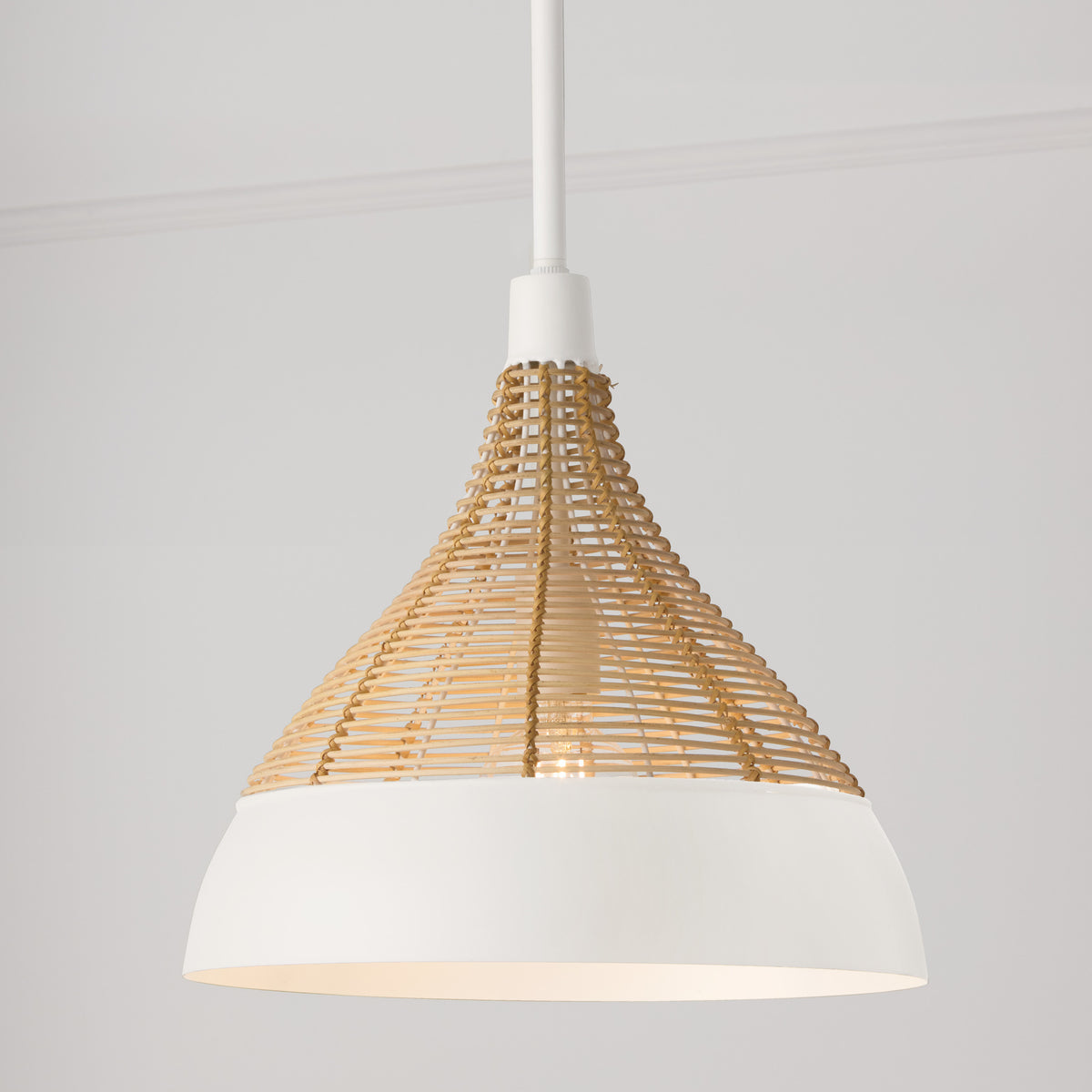 Capital Kali Medium Pendant in Matte White