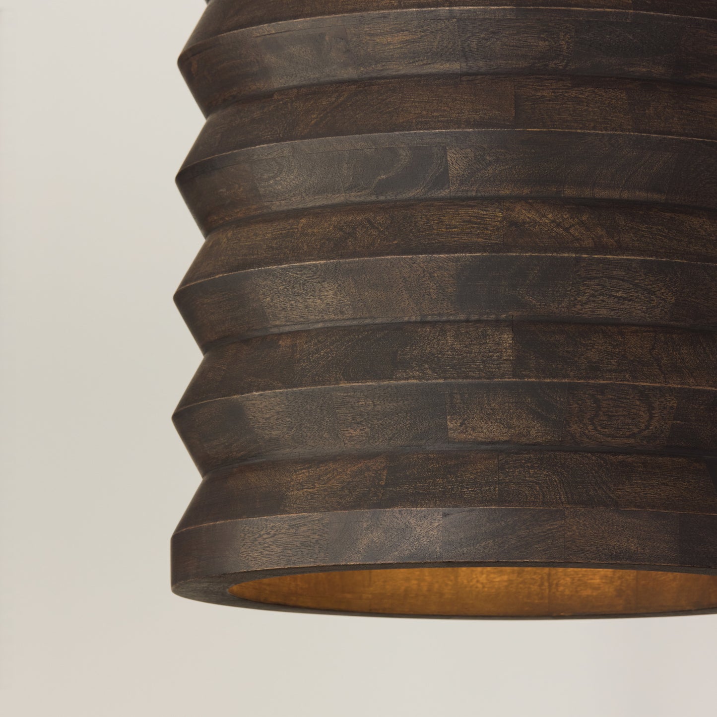 Capital Dunn Small Pendant in Espresso Stain and Black