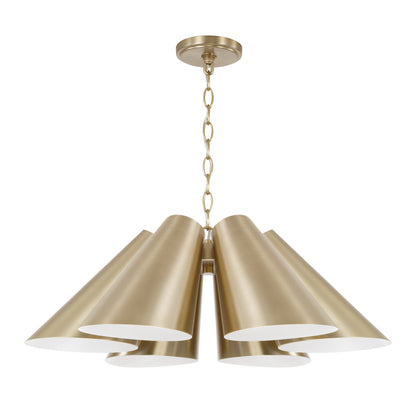 Capital Leo Pendant in Matte Brass