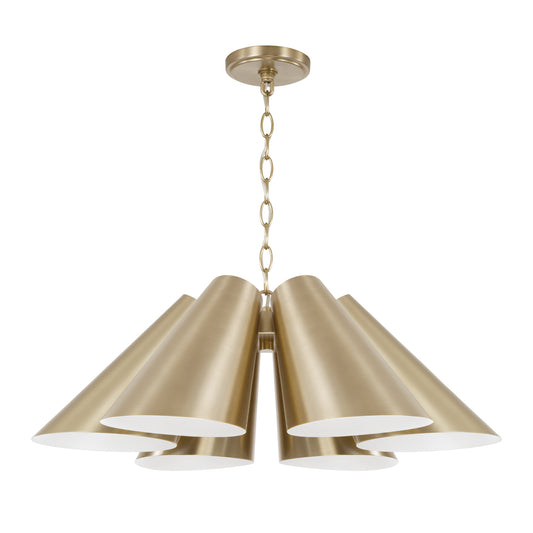 Capital Leo Pendant in Matte Brass