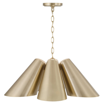 Capital Leo Pendant in Matte Brass