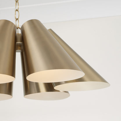 Capital Leo Pendant in Matte Brass