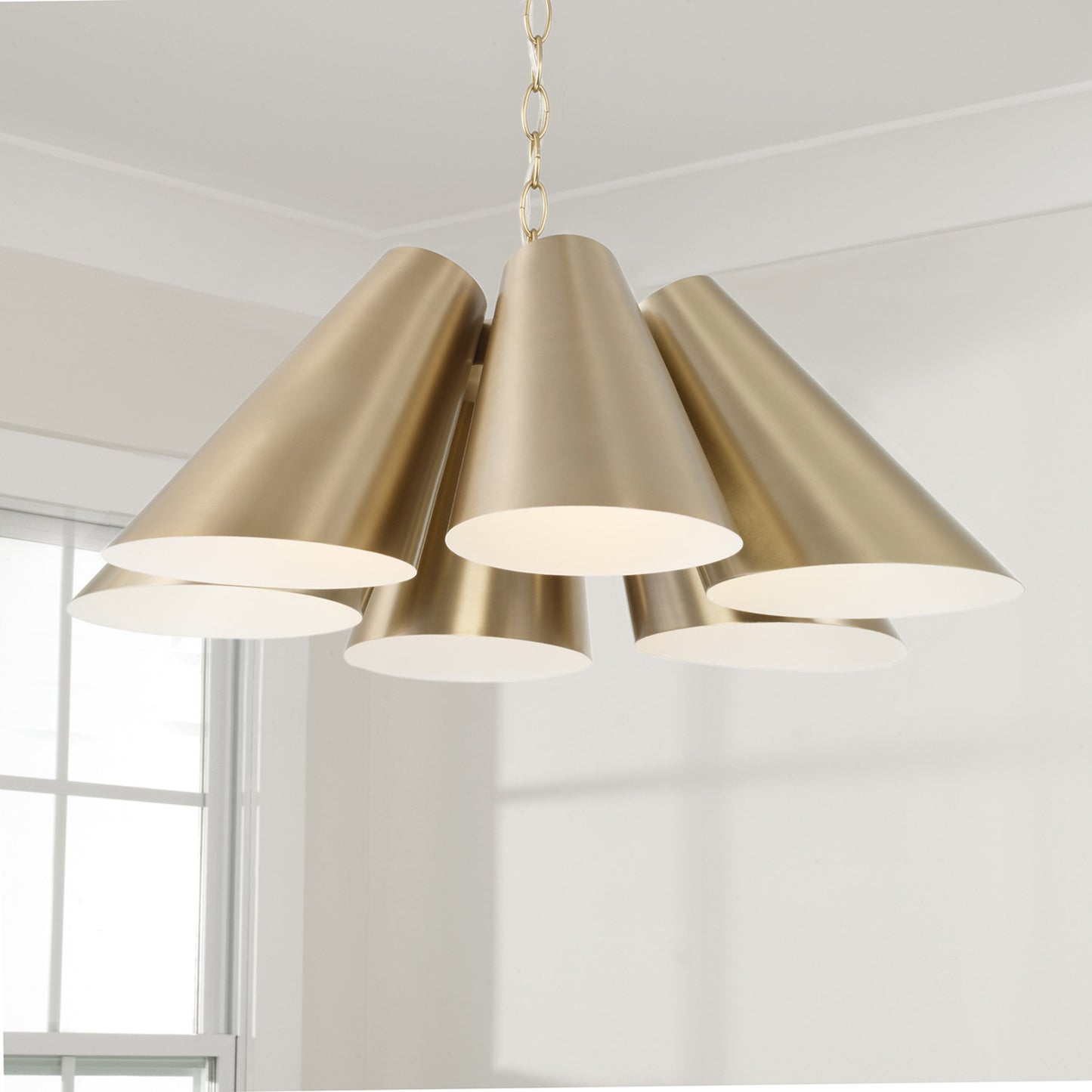 Capital Leo Pendant in Matte Brass