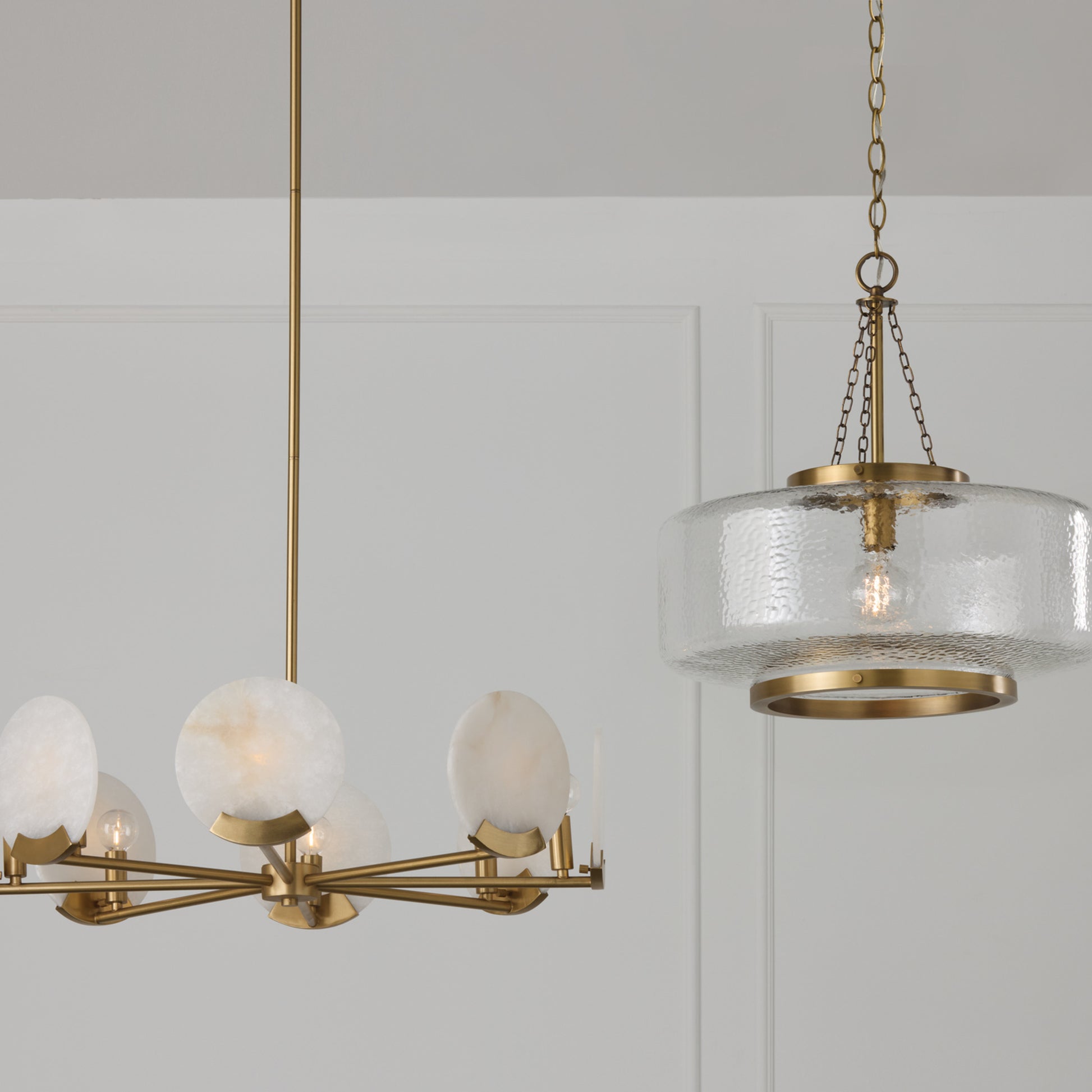 Capital Landon Cloche Pendant in Aged Brass