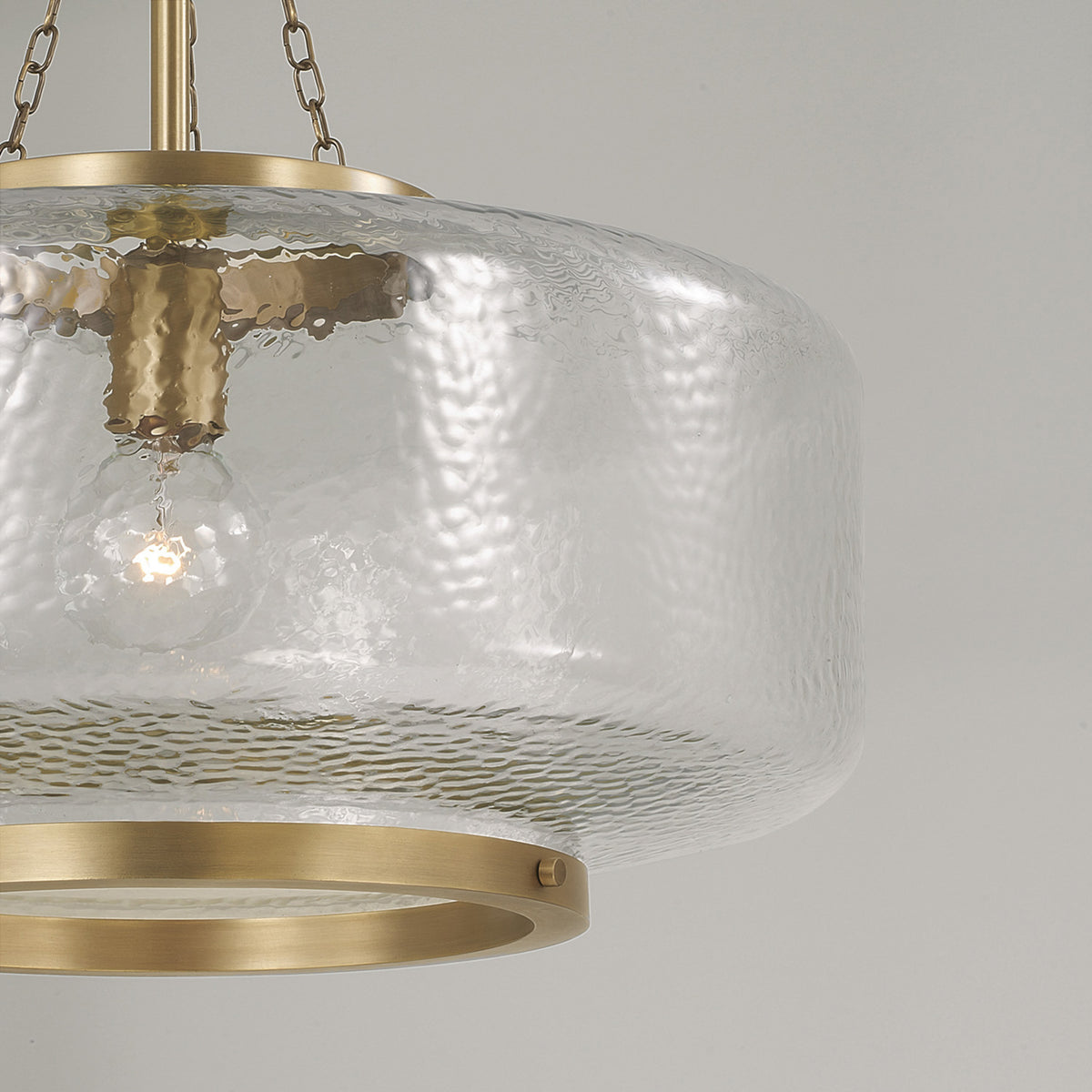 Capital Landon Cloche Pendant in Aged Brass