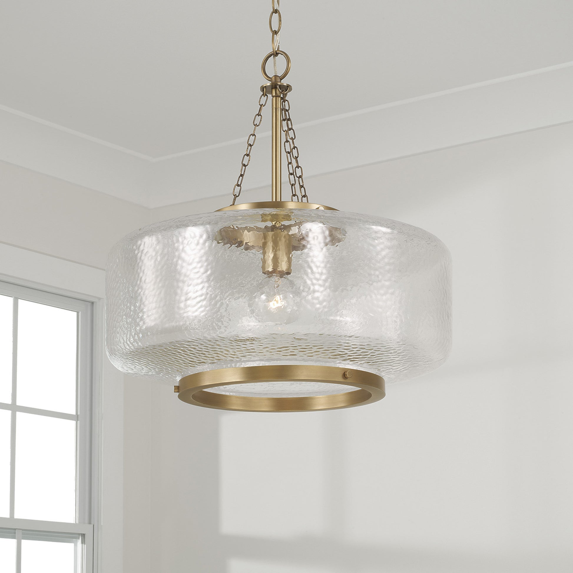 Capital Landon Cloche Pendant in Aged Brass