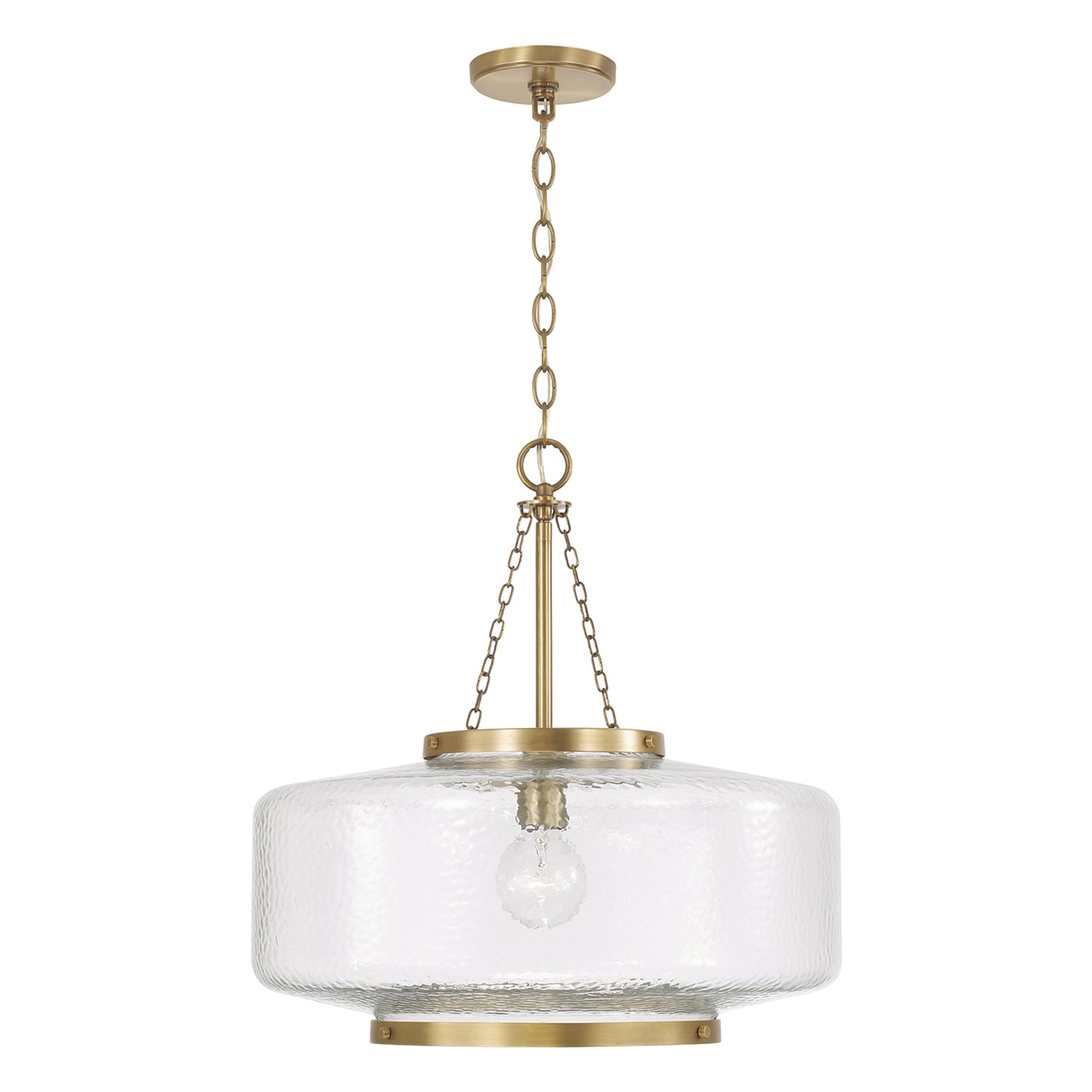 Capital Landon Cloche Pendant in Aged Brass