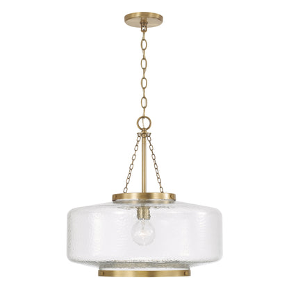 Capital Landon Cloche Pendant in Aged Brass