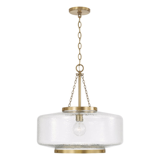 Capital Landon Cloche Pendant in Aged Brass