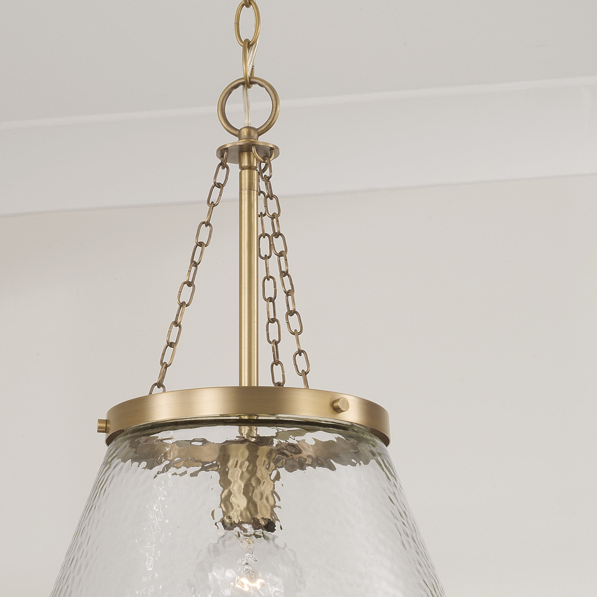 Capital Landon Cone Pendant in Aged Brass