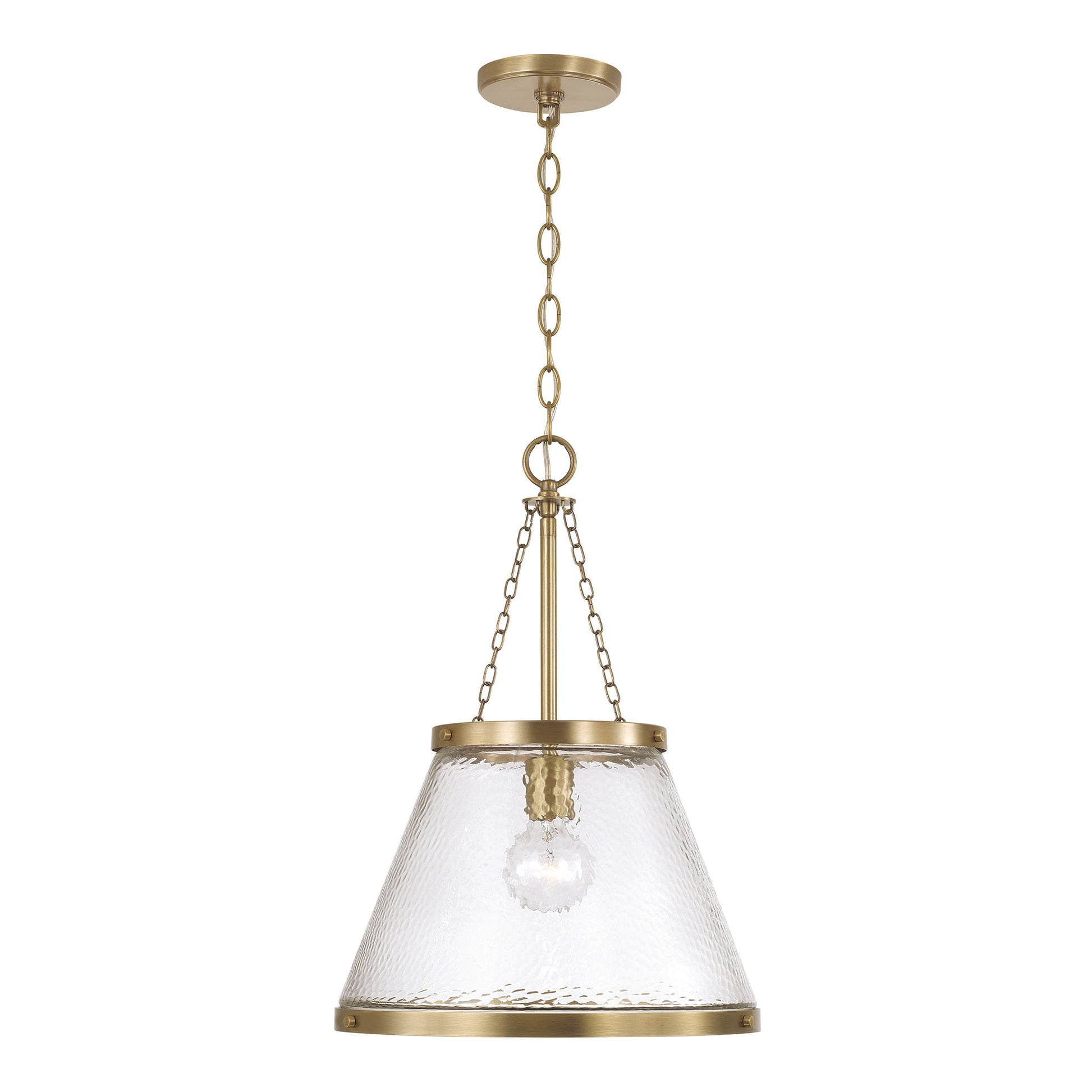 Capital Landon Cone Pendant in Aged Brass