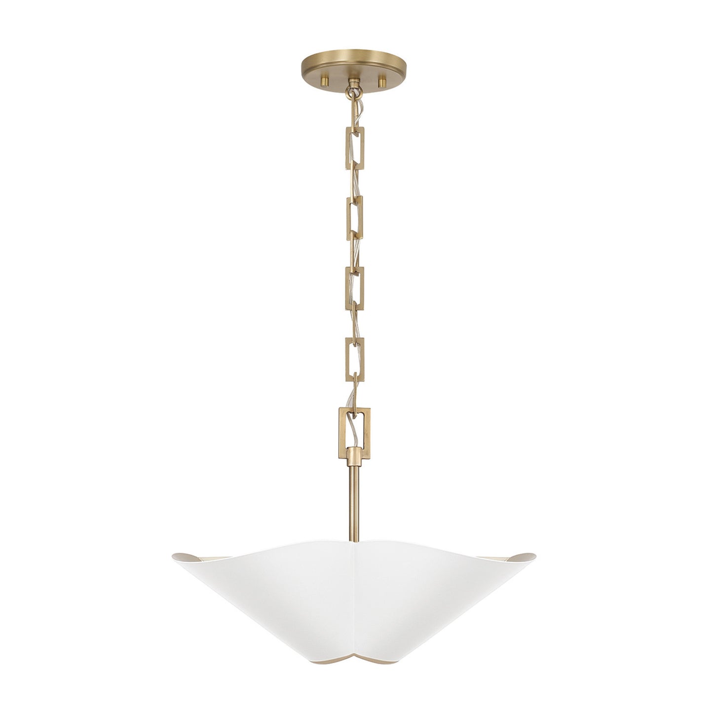 Capital Maeve Small Dual Mount in Matte Brass and White