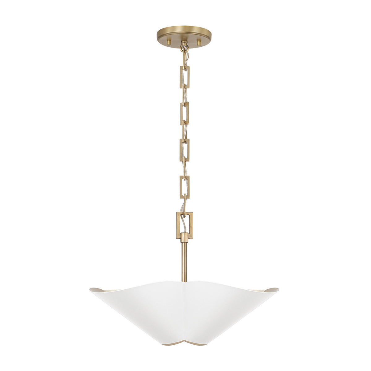 Capital Maeve Small Dual Mount in Matte Brass and White