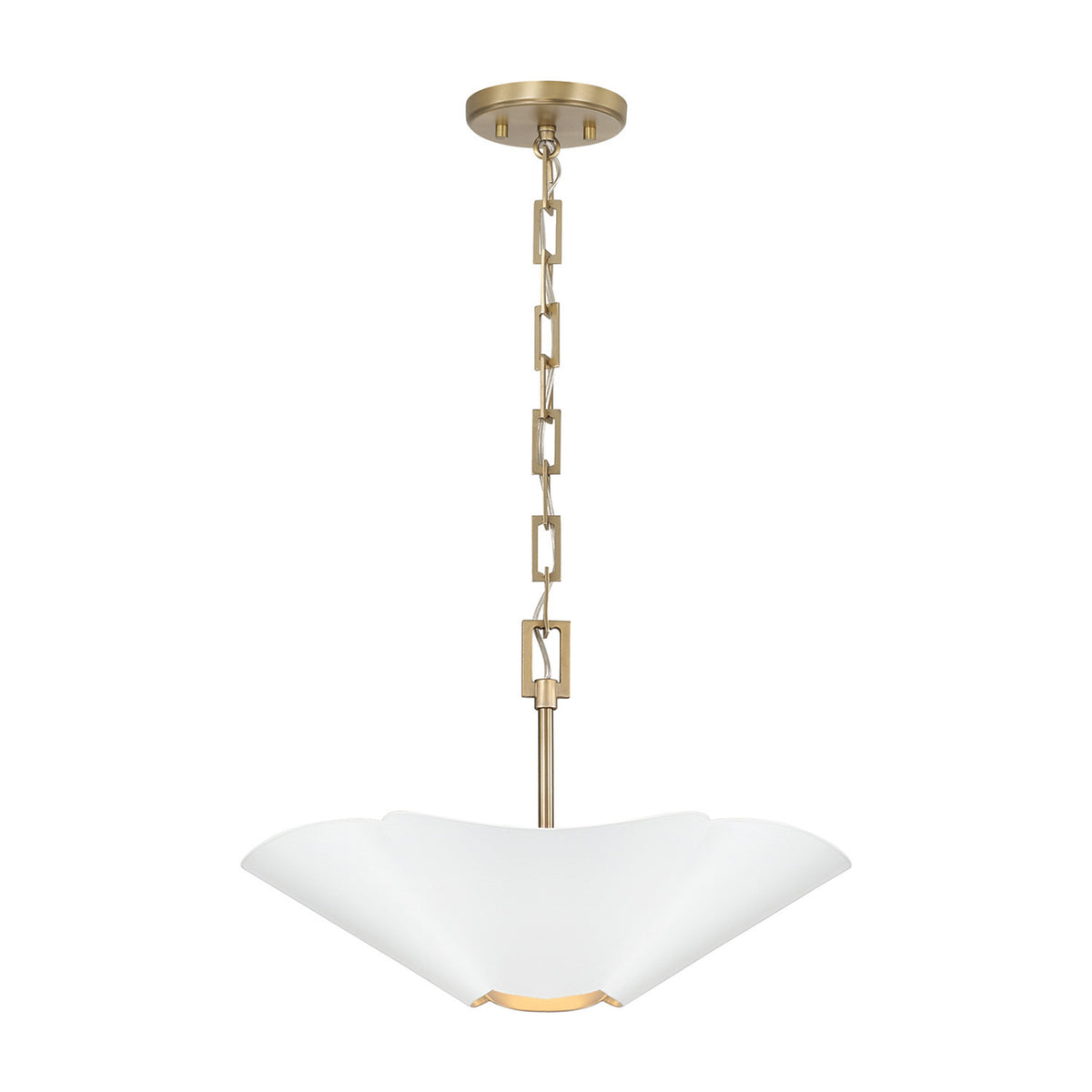 Capital Maeve Small Dual Mount in Matte Brass and White